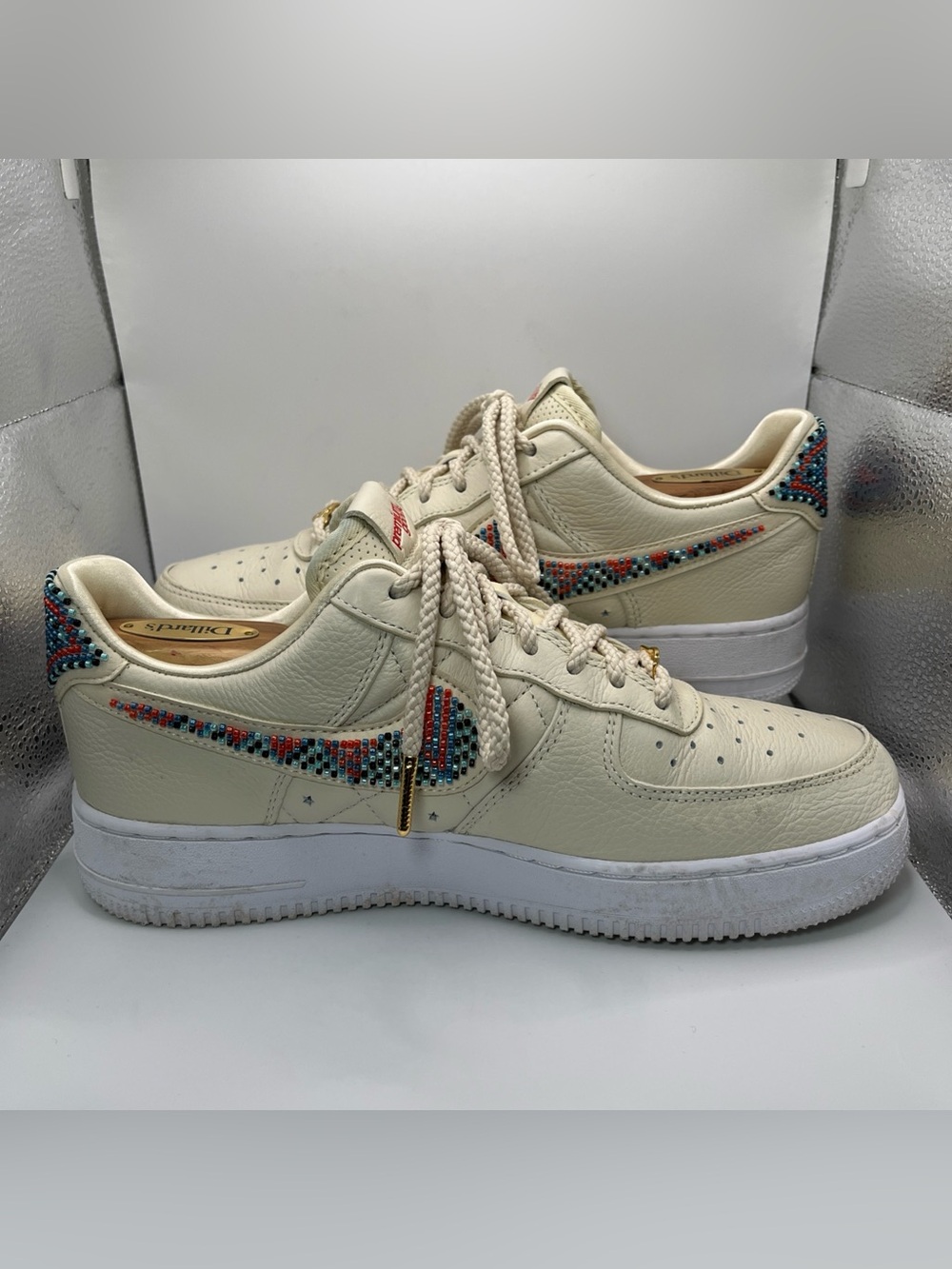 Nike Air Force 1 Low x Premium Goods Bella Women’s 8.5 Beaded Shoes DV2957-200 - Picture 3 of 12